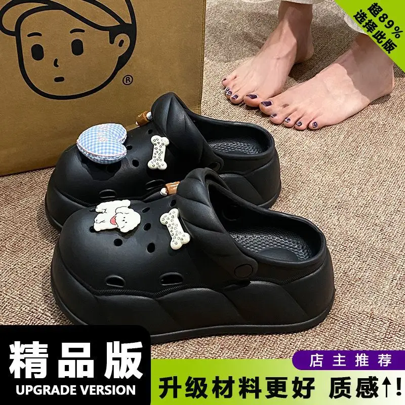 Eva Crocs 2025 Women's Breathable Crocs with Bear Design