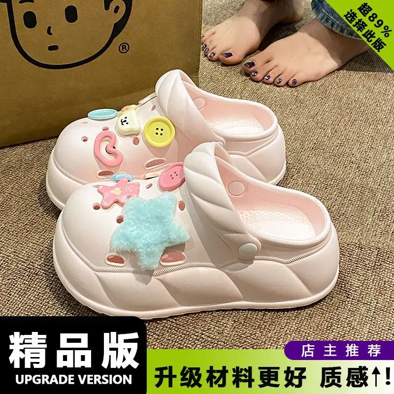 Eva Crocs 2025 Women's Breathable Crocs with Bear Design