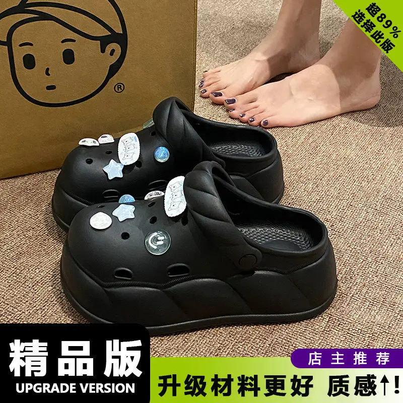 Eva Crocs 2025 Women's Breathable Crocs with Bear Design