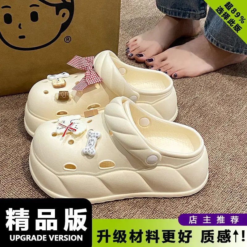 Eva Crocs 2025 Women's Breathable Crocs with Bear Design