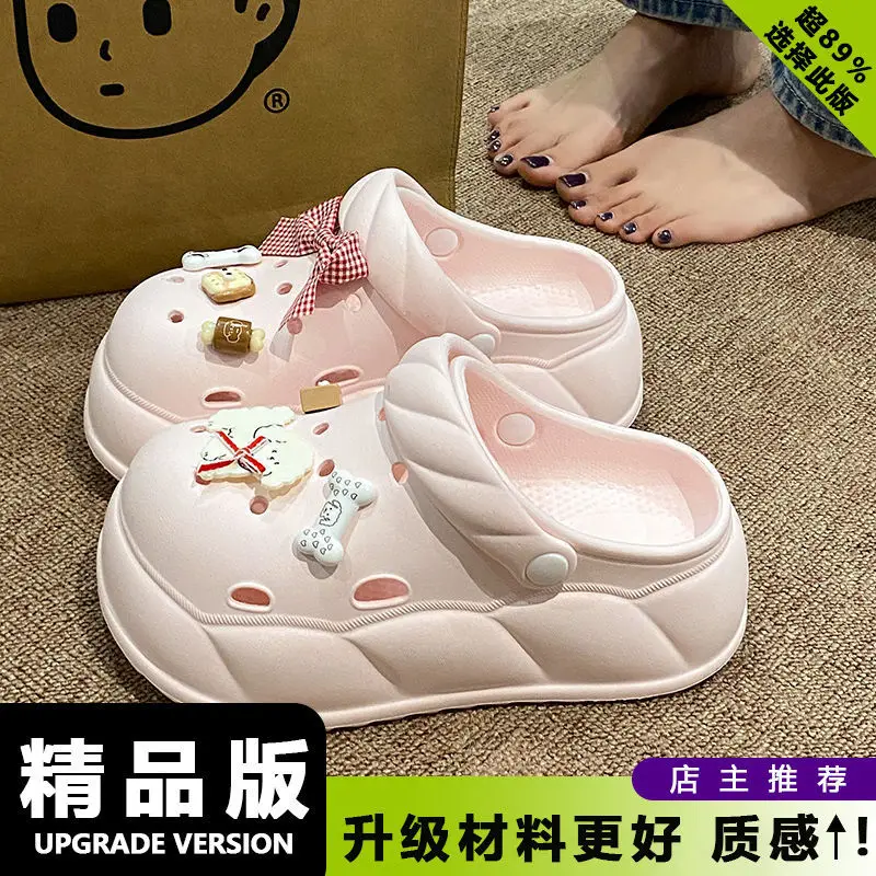 Eva Crocs 2025 Women's Breathable Crocs with Bear Design