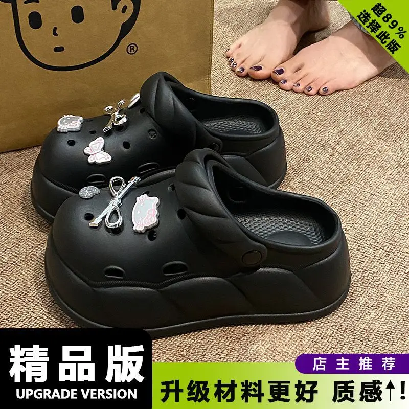 Eva Crocs 2025 Women's Breathable Crocs with Bear Design