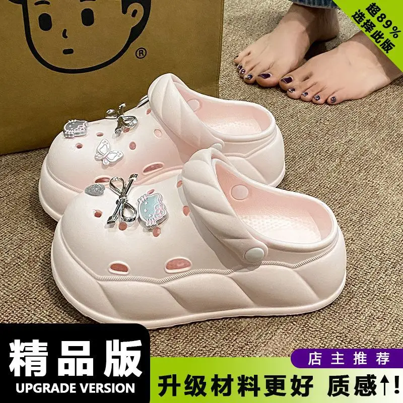 Eva Crocs 2025 Women's Breathable Crocs with Bear Design