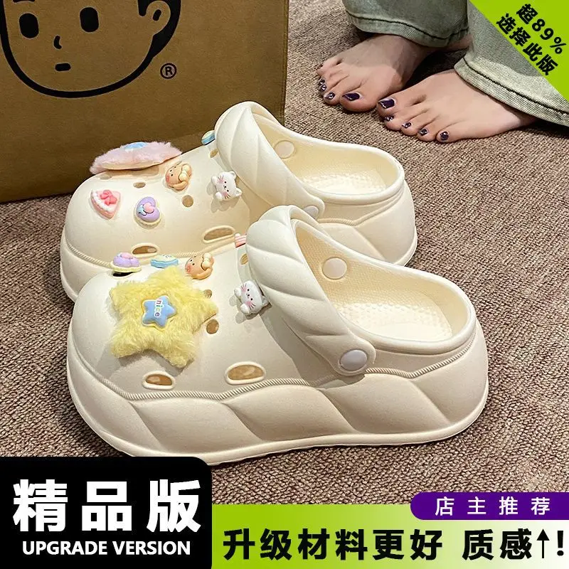 Eva Crocs 2025 Women's Breathable Crocs with Bear Design