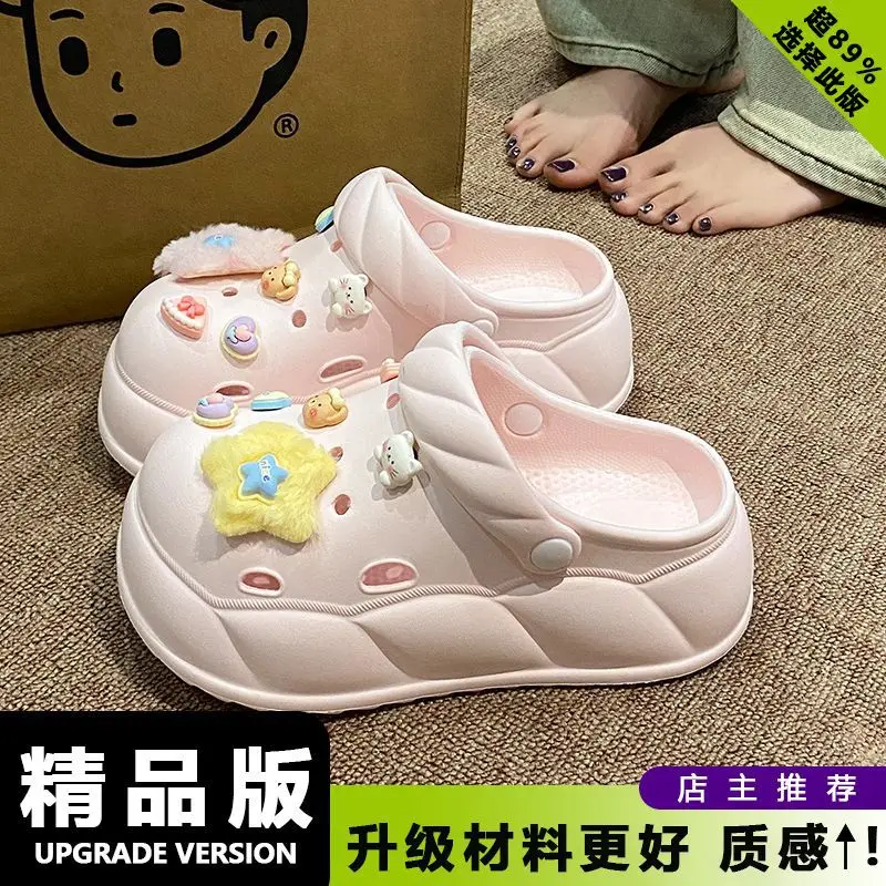 Eva Crocs 2025 Women's Breathable Crocs with Bear Design