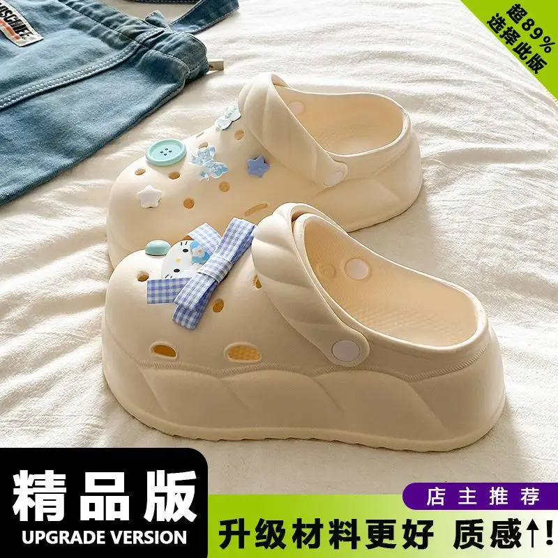 Eva Crocs 2025 Women's Breathable Crocs with Bear Design