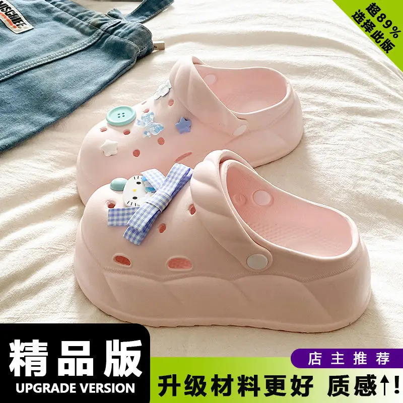 Eva Crocs 2025 Women's Breathable Crocs with Bear Design