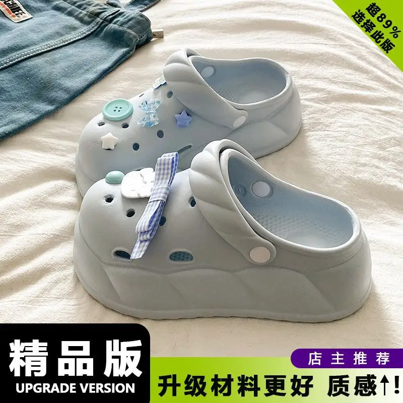 Eva Crocs 2025 Women's Breathable Crocs with Bear Design