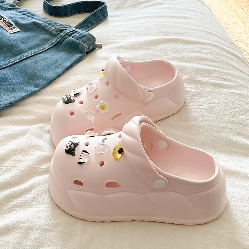 Eva Crocs 2025 Women's Breathable Crocs with Bear Design