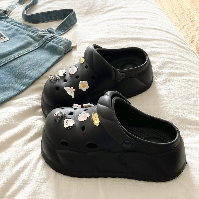 Eva Crocs 2025 Women's Breathable Crocs with Bear Design