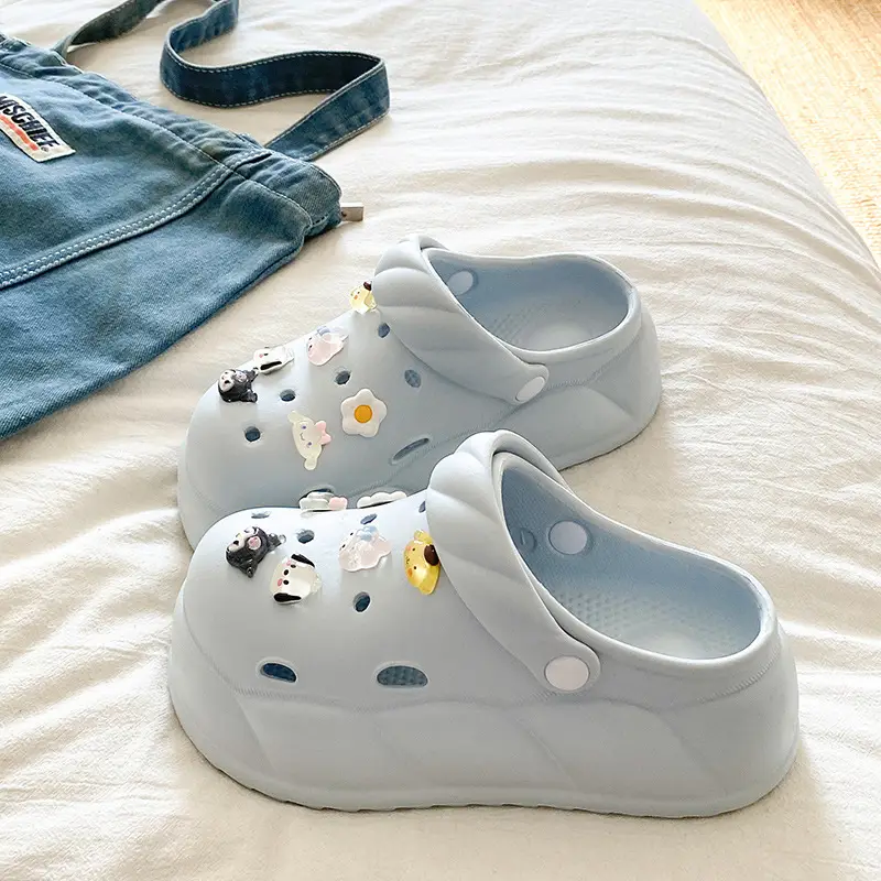 Eva Crocs 2025 Women's Breathable Crocs with Bear Design