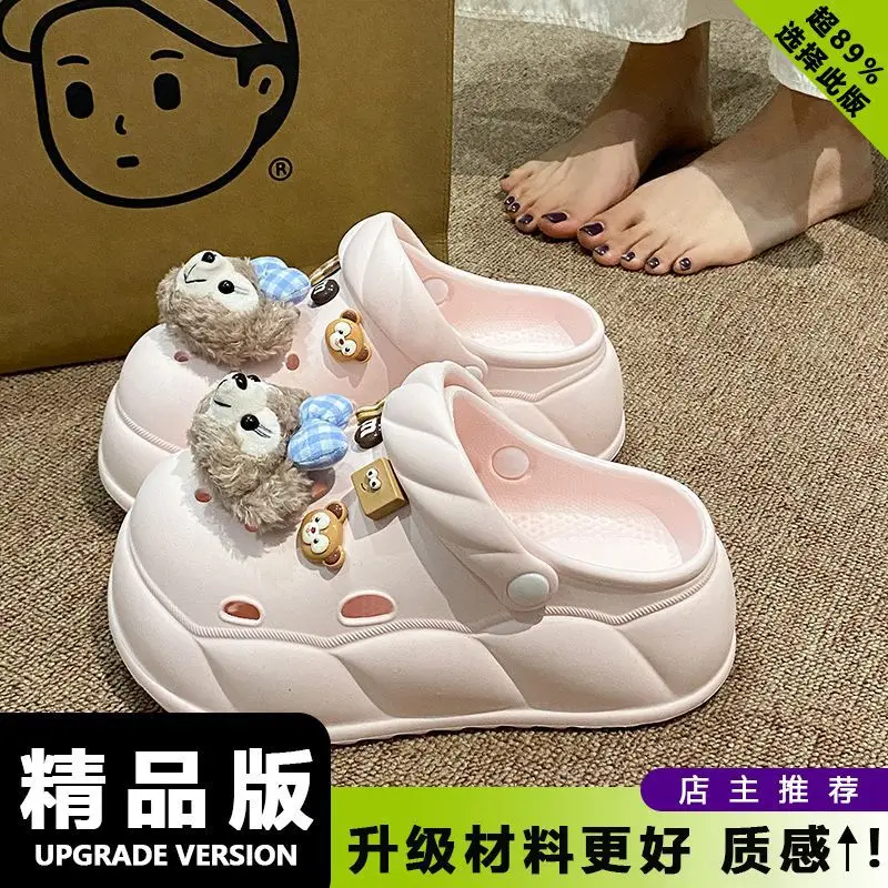 Eva Crocs 2025 Women's Breathable Crocs with Bear Design