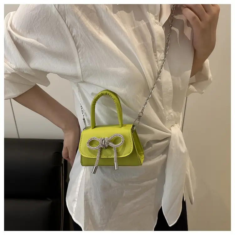 Pink Bow Chain Crossbody Bag for Women — feature 10