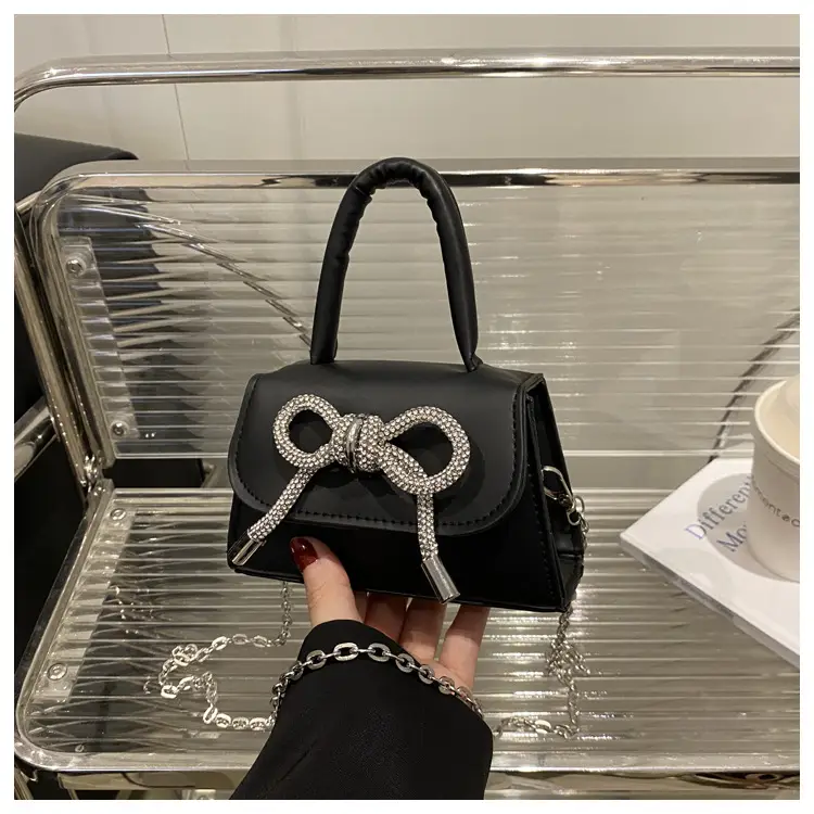 Pink Bow Chain Crossbody Bag for Women — feature 20