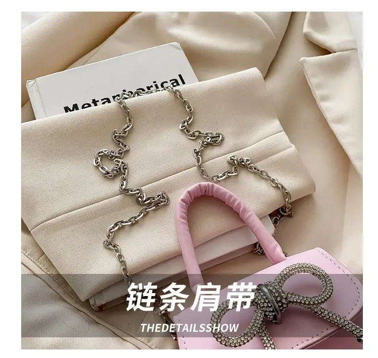 Pink Bow Chain Crossbody Bag for Women — feature 5