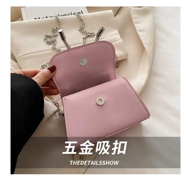 Pink Bow Chain Crossbody Bag for Women — feature 6