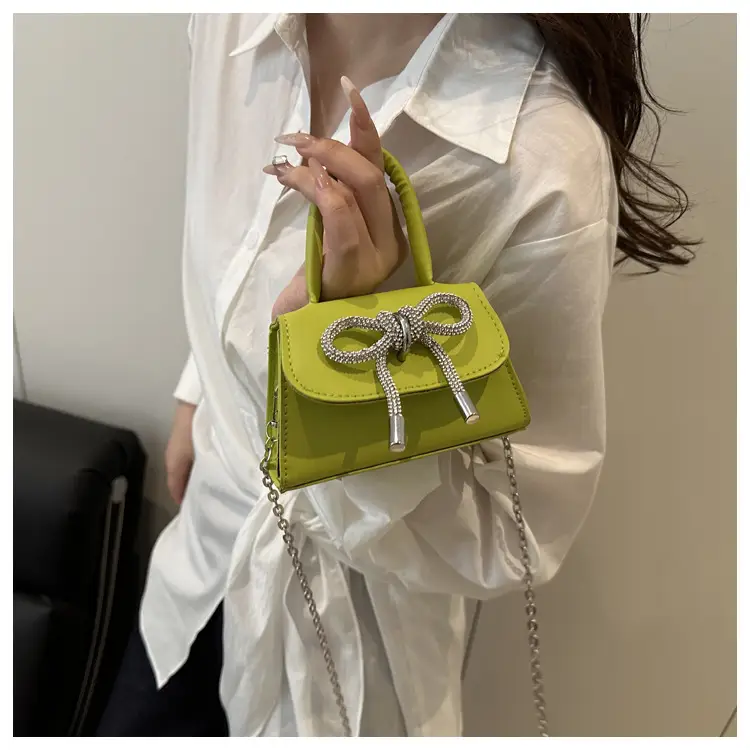 Pink Bow Chain Crossbody Bag for Women — feature 9