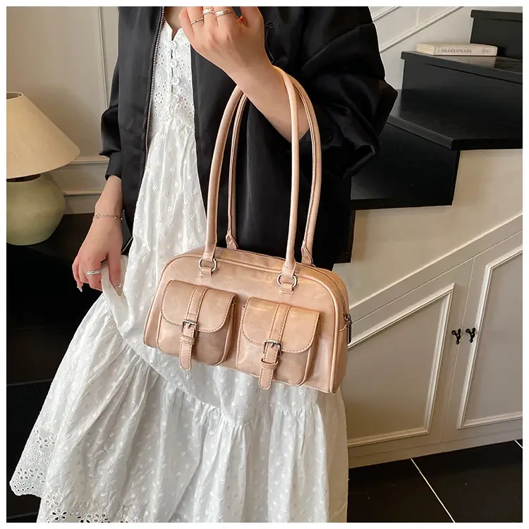 Pink Textured Shoulder Bag for Women 2025 — feature 31