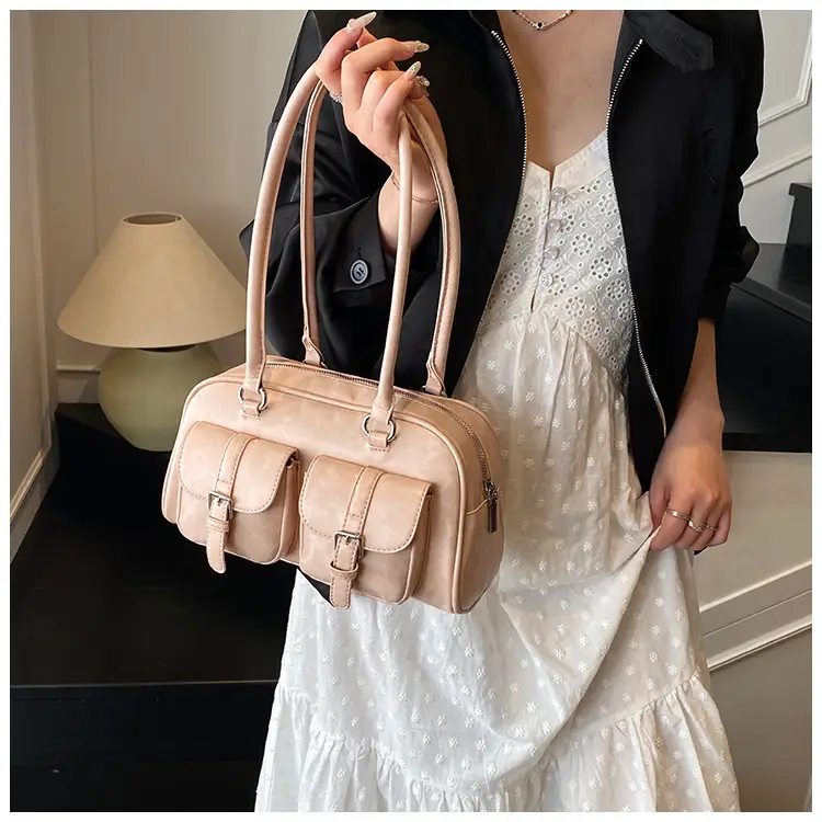 Pink Textured Shoulder Bag for Women 2025 — feature 33