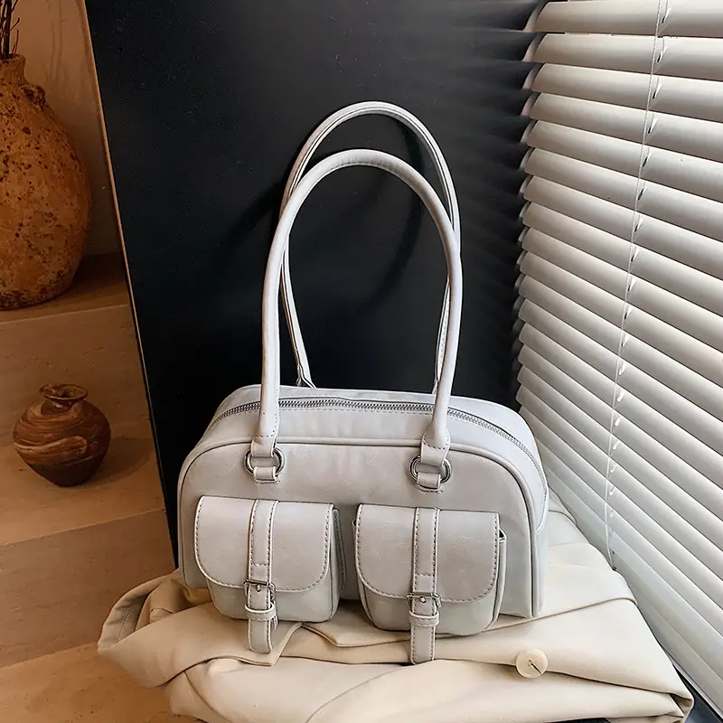 Pink Textured Shoulder Bag for Women 2025 - Image 5