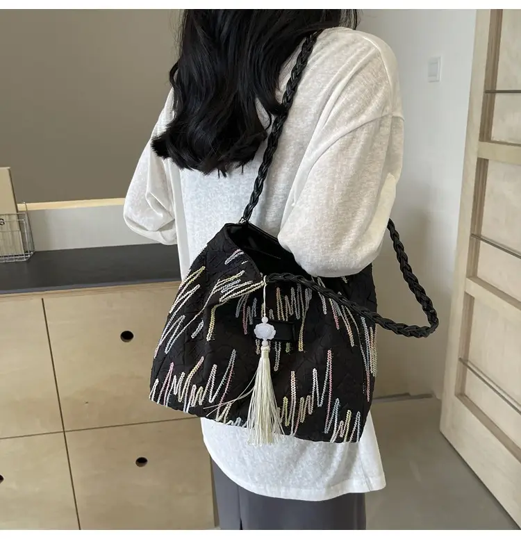Yellow Canvas Tote Bag for Women Large Capacity Summer Commute — feature 32