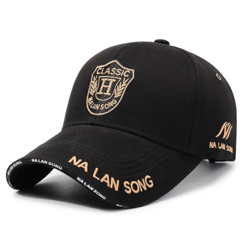 Ma Lan Song Black Embroidered Baseball Cap - Image 10