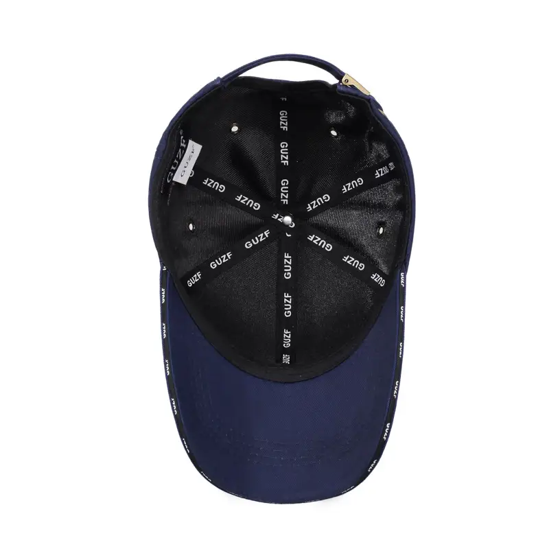 Unisex Embroidered Letter Cap Navy Blue Baseball - Image 9