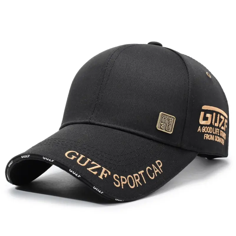 Unisex Embroidered Letter Cap Navy Blue Baseball - Image 2