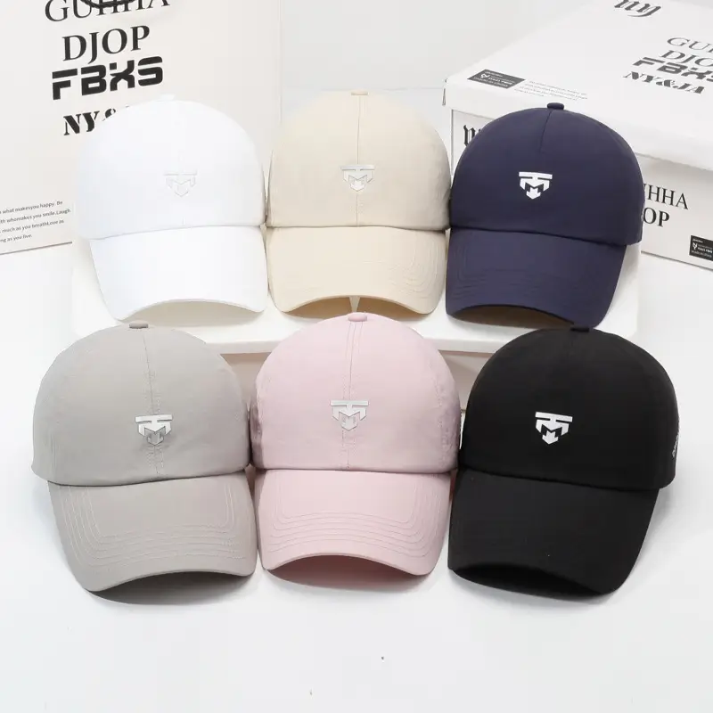 Men Pink Logo Cap Quick-Drying Outdoor Hat - Image 8