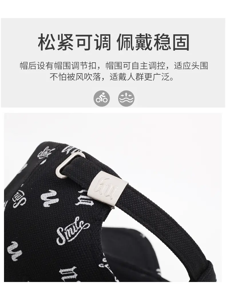 Black Embroidered Baseball Cap with Full Print — feature 4