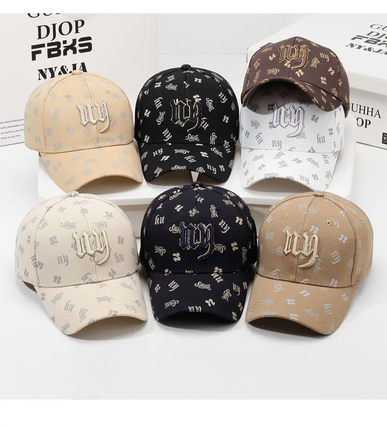 Black Embroidered Baseball Cap with Full Print — feature 8