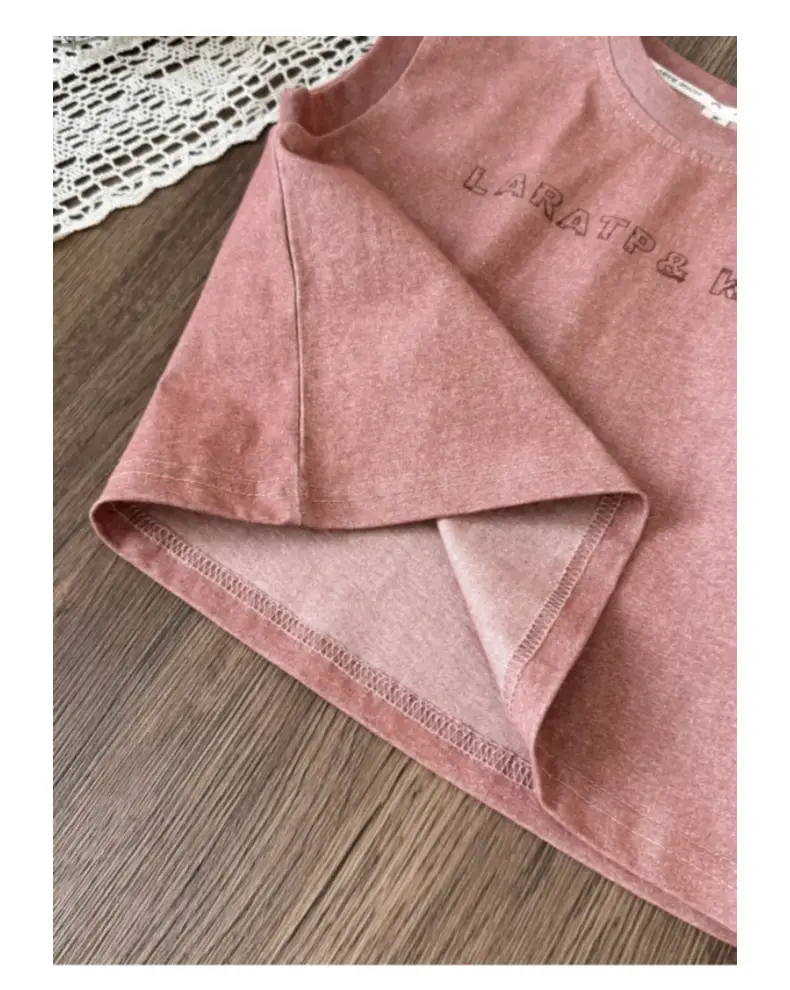 Boys Sleeveless T-Shirt Pink Summer 2025 — feature 16