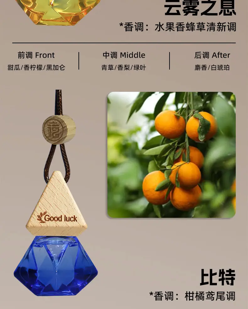 Car Air Freshener Pendant, Langlong Same Model Car Perfume, Oem Essential Oil Fragrance, Long-Lasting Scent, Deodorizing, Car Interior Fragrance — feature 13