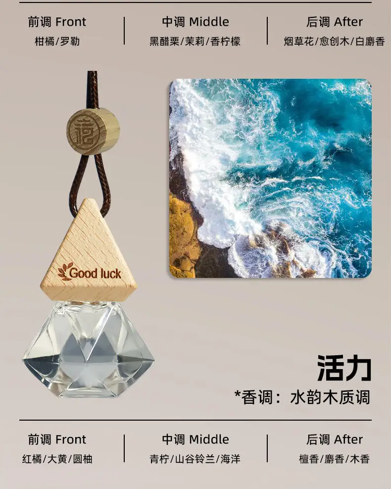 Car Air Freshener Pendant, Langlong Same Model Car Perfume, Oem Essential Oil Fragrance, Long-Lasting Scent, Deodorizing, Car Interior Fragrance — feature 14