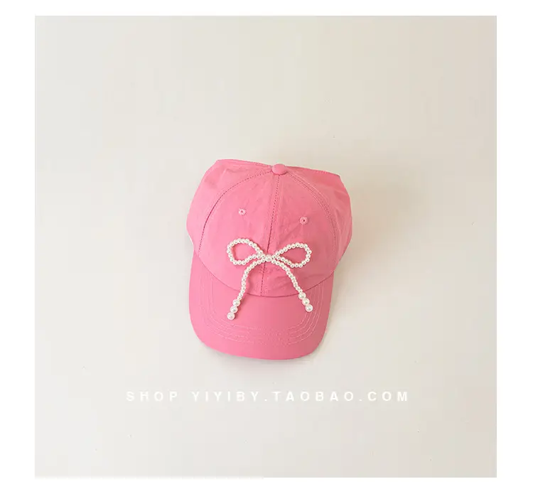 Yellow Bow Embroidered Baby Sun Hat for Girls — feature 17