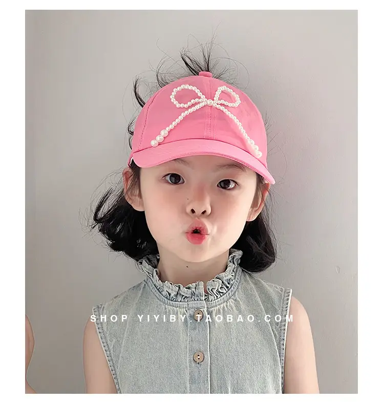 Yellow Bow Embroidered Baby Sun Hat for Girls — feature 4