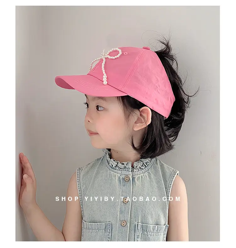 Yellow Bow Embroidered Baby Sun Hat for Girls — feature 6