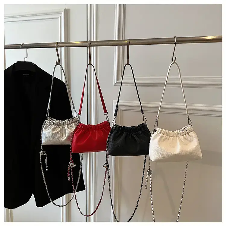 Silver Chain Bucket Bag for Women — feature 15