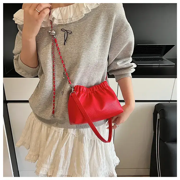 Silver Chain Bucket Bag for Women — feature 25