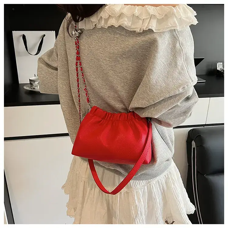 Silver Chain Bucket Bag for Women — feature 27