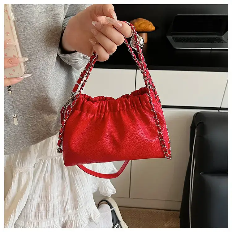Silver Chain Bucket Bag for Women — feature 28