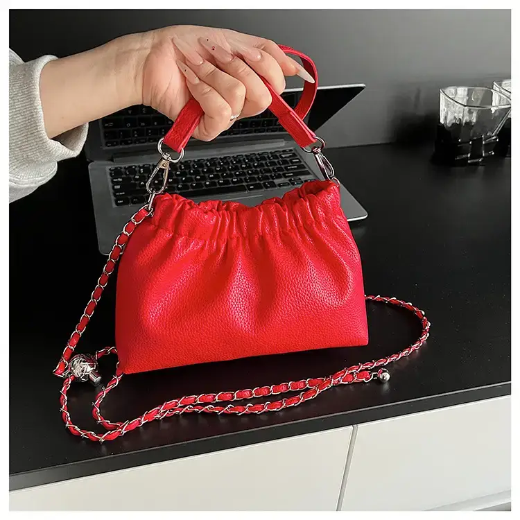 Silver Chain Bucket Bag for Women — feature 29