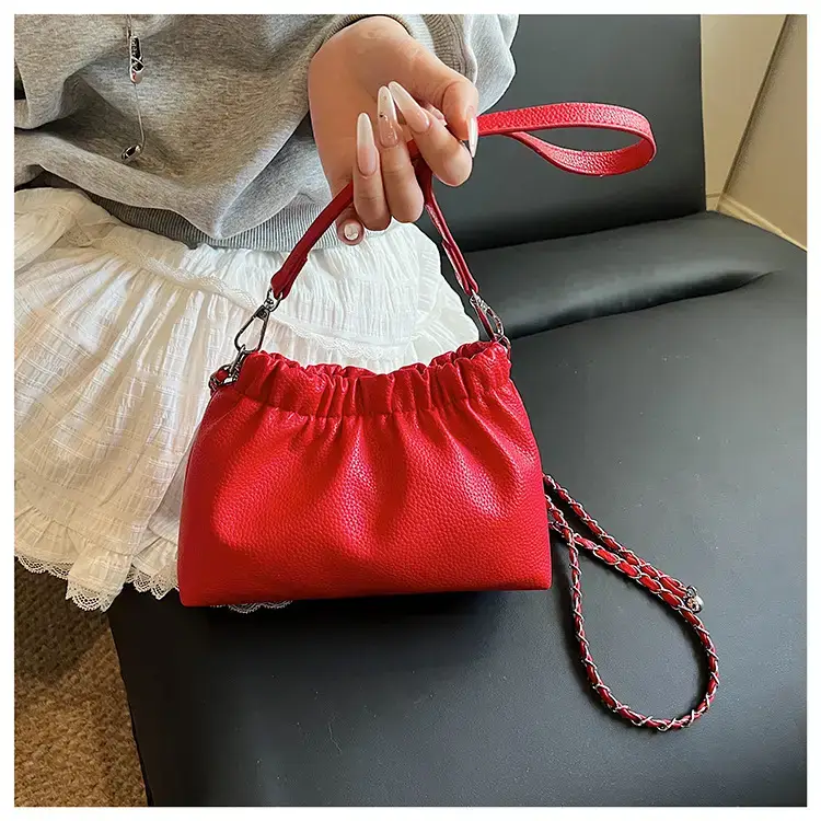 Silver Chain Bucket Bag for Women — feature 30