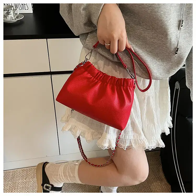 Silver Chain Bucket Bag for Women — feature 31