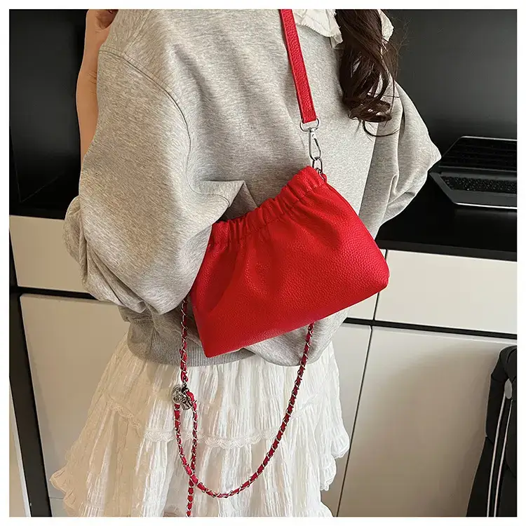 Silver Chain Bucket Bag for Women — feature 33