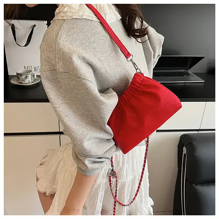 Silver Chain Bucket Bag for Women — feature 34