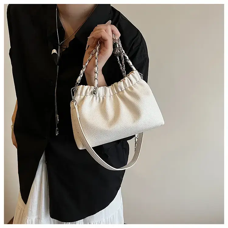 Silver Chain Bucket Bag for Women — feature 42