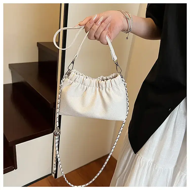 Silver Chain Bucket Bag for Women — feature 44
