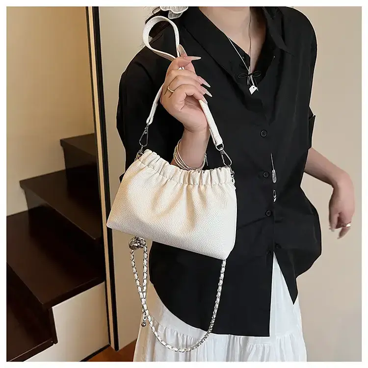 Silver Chain Bucket Bag for Women — feature 45