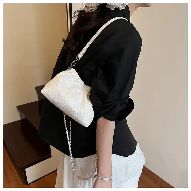 Silver Chain Bucket Bag for Women — feature 46